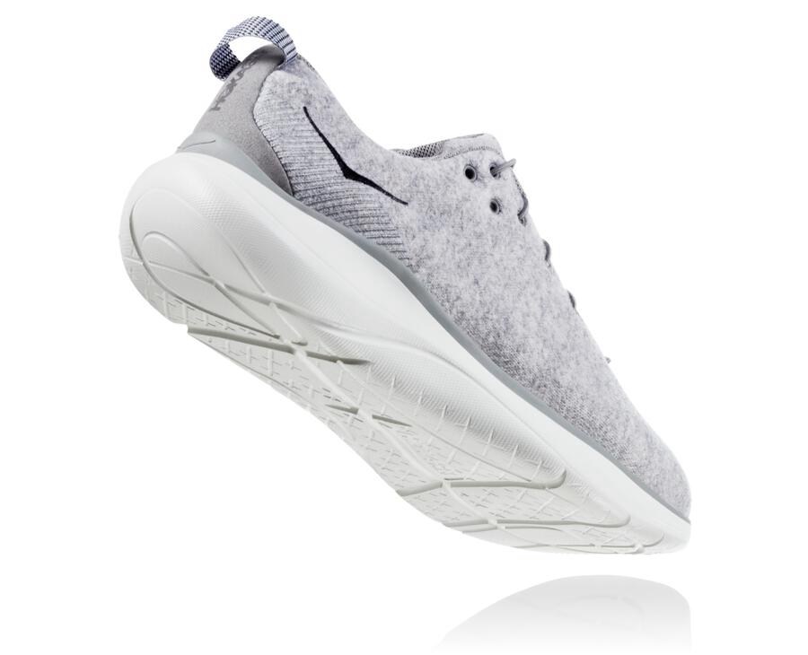 Tenis Hoka One One Masculino Cinzentas - Hupana Flow Wool - 346-HNBAYI